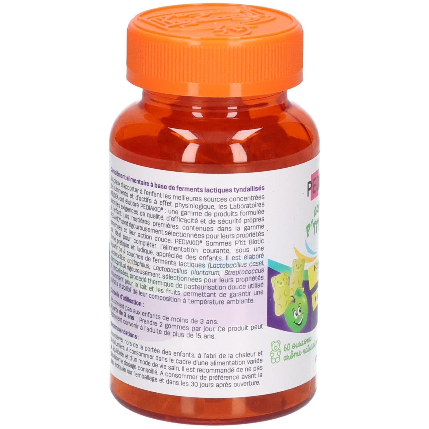 PEDIAKID® Gommes Probiotiques Ours Pomme 60 pc(s) Gummies view 2