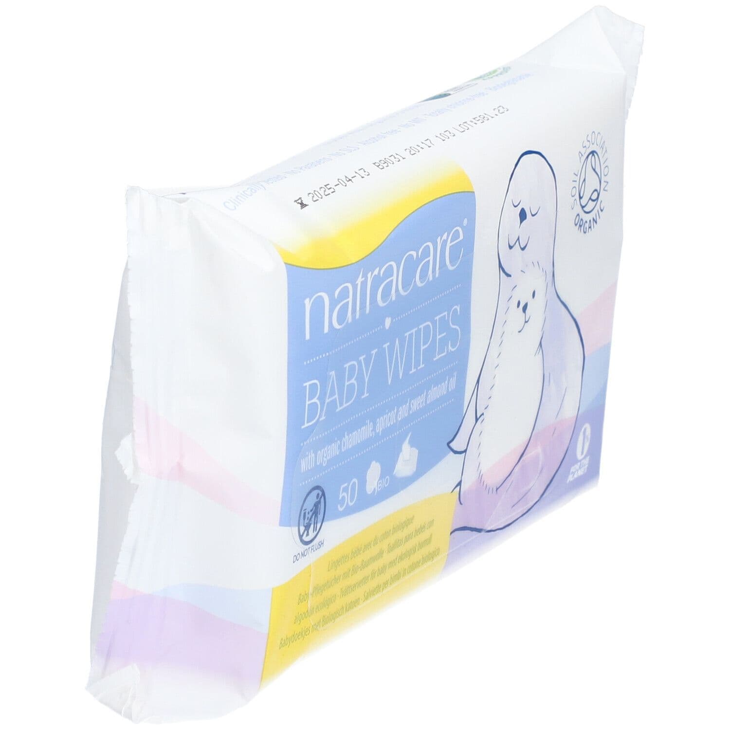 Natracare Baby Wipes avec coton biologique, camomille et huiles naturelles 50 pc(s) Lingette(S) view 2