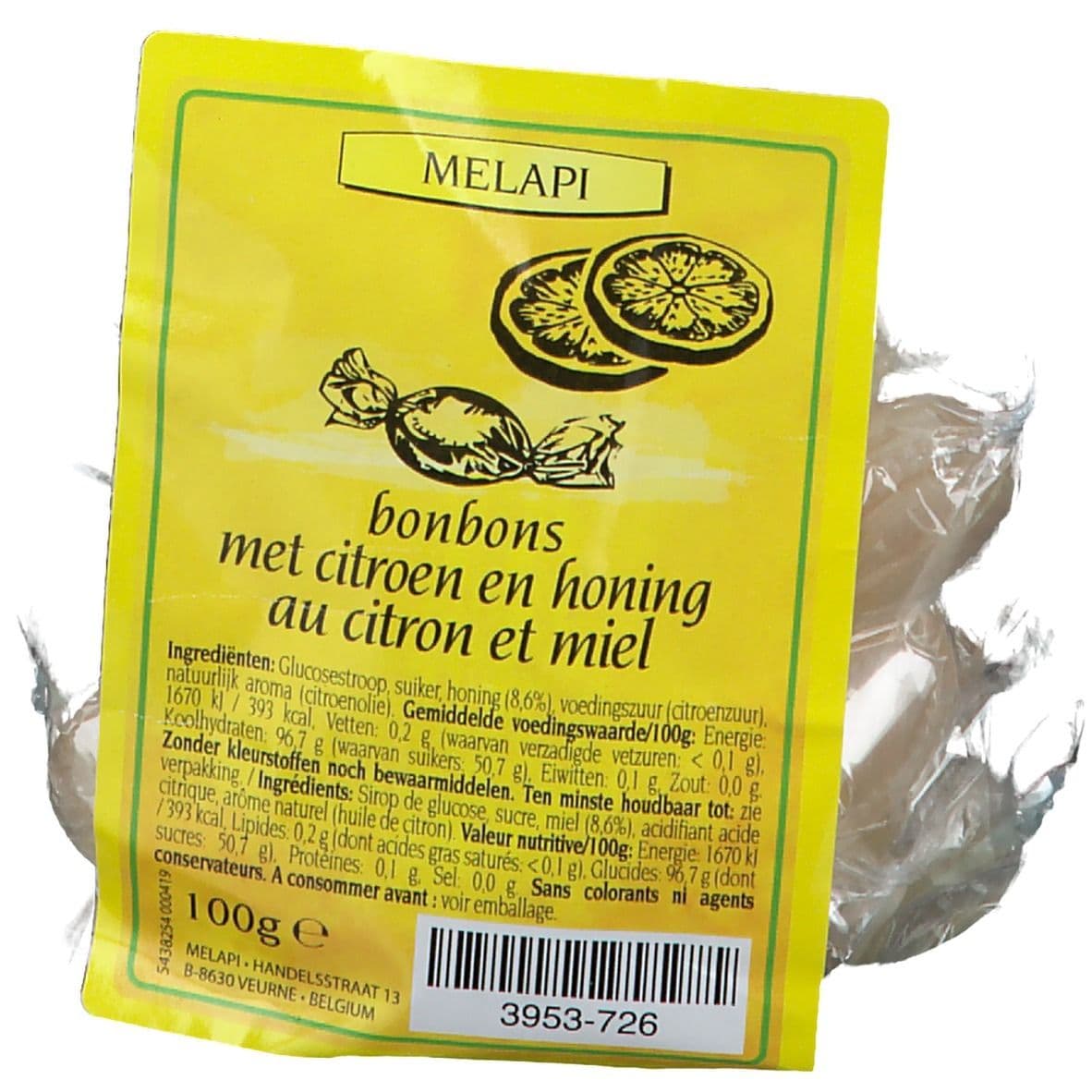Melapi Bonbons au Citron et Miel | Apaise la gorge & favorise le confort respiratoire 100 g Bonbon(S) view 2