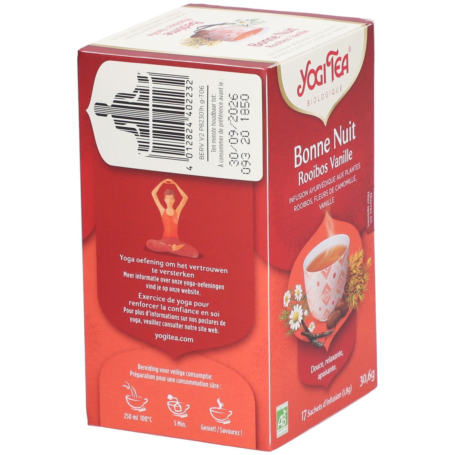 Yogi Tea Bonne Nuit Rooibos Vanille – Infusion bio apaisante pour le soir 17 pc(s) Thé Instantané view 2
