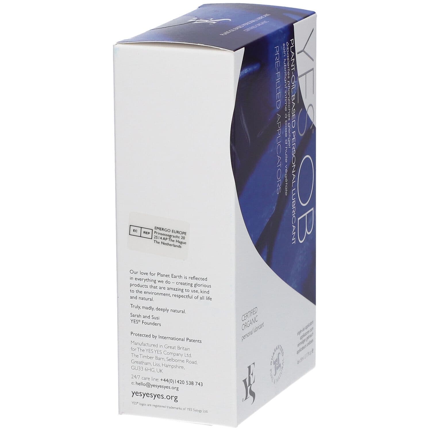 YES® OB Lubrifiant à base d'huile végétale 6x5 ml Lubrifiant(S) view 2