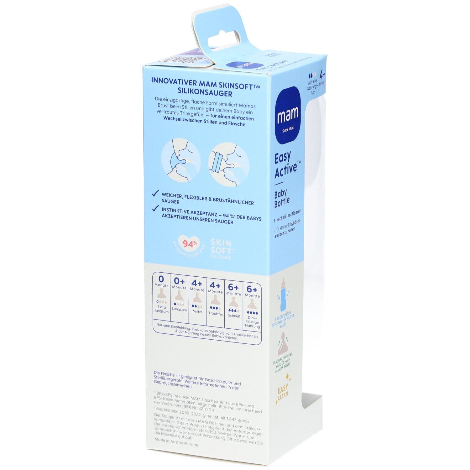 MAM Easy Active™ Zuigfles Boy 4 Maanden+ 330 ml Bouteilles view 2