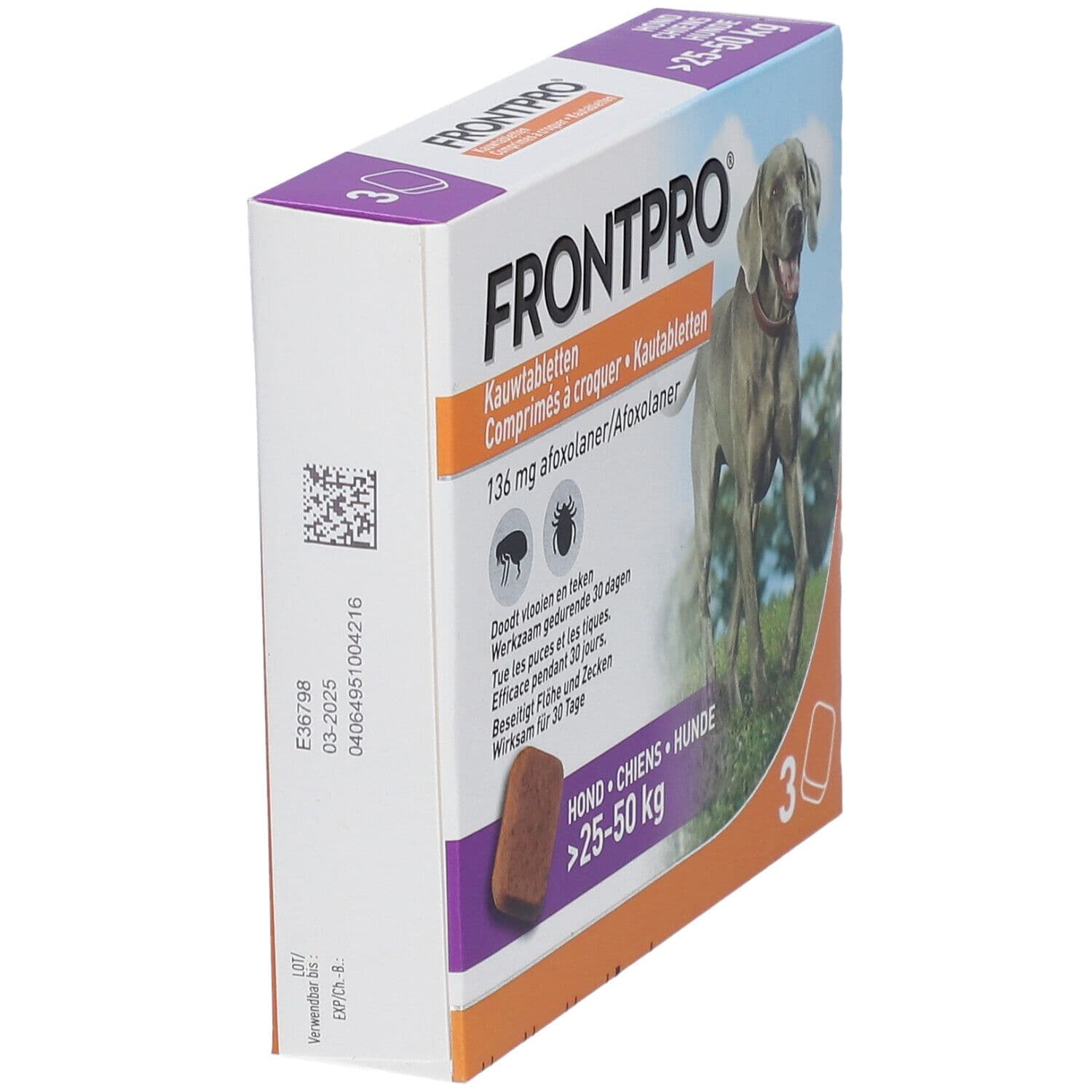 FRONTPRO® Comprimés à Croquer pour Chiens 25-50 kg 3 pc(s) Comprimé(S) À Croquer view 2