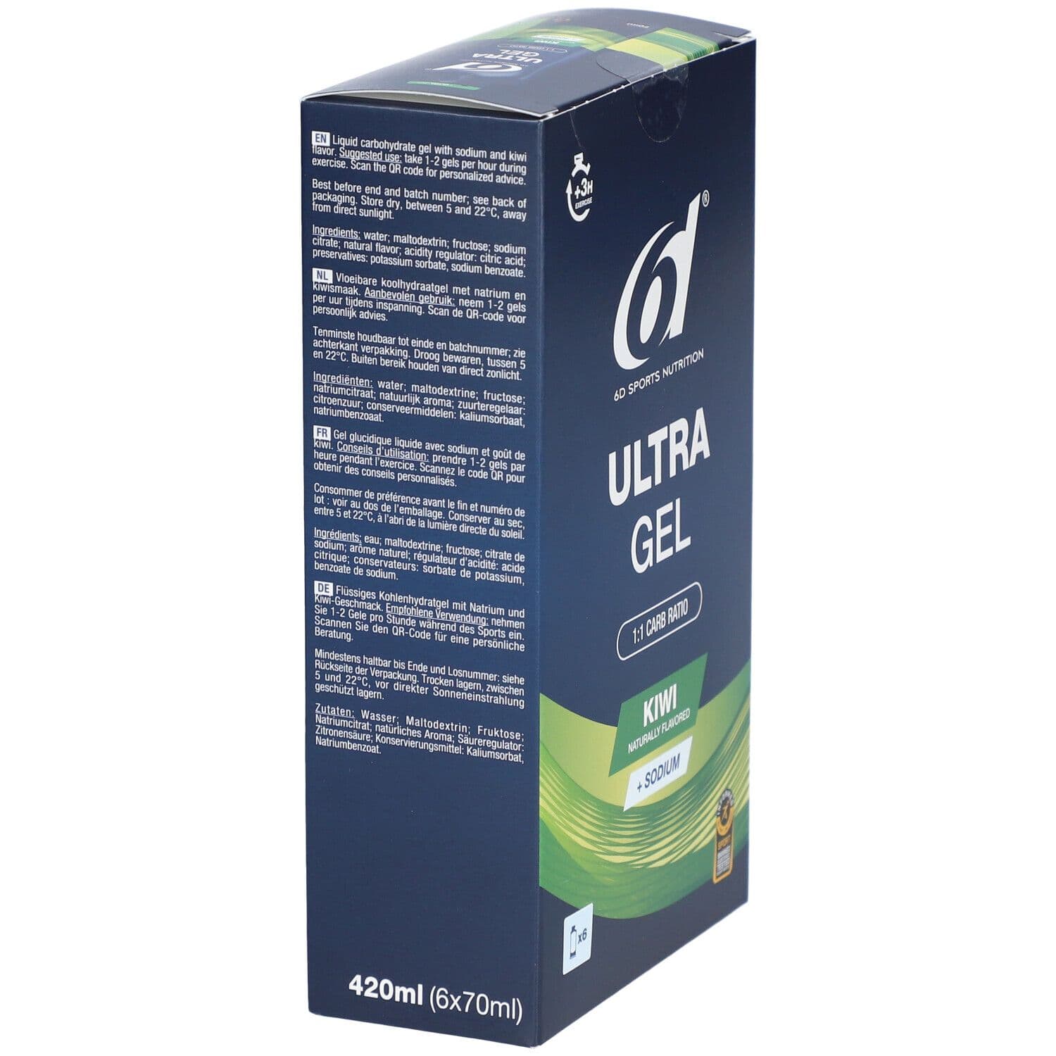 6D SPORTS NUTRITION Ultra Gel Kiwi 6 pc(s) Gel Zum Einnehmen New view 2