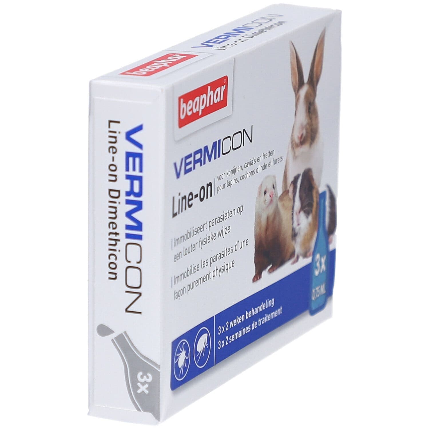 Beaphar® Vermicon Line-On Rongeur 3x0,75 ml Pipette(S) Unidose(S) view 2