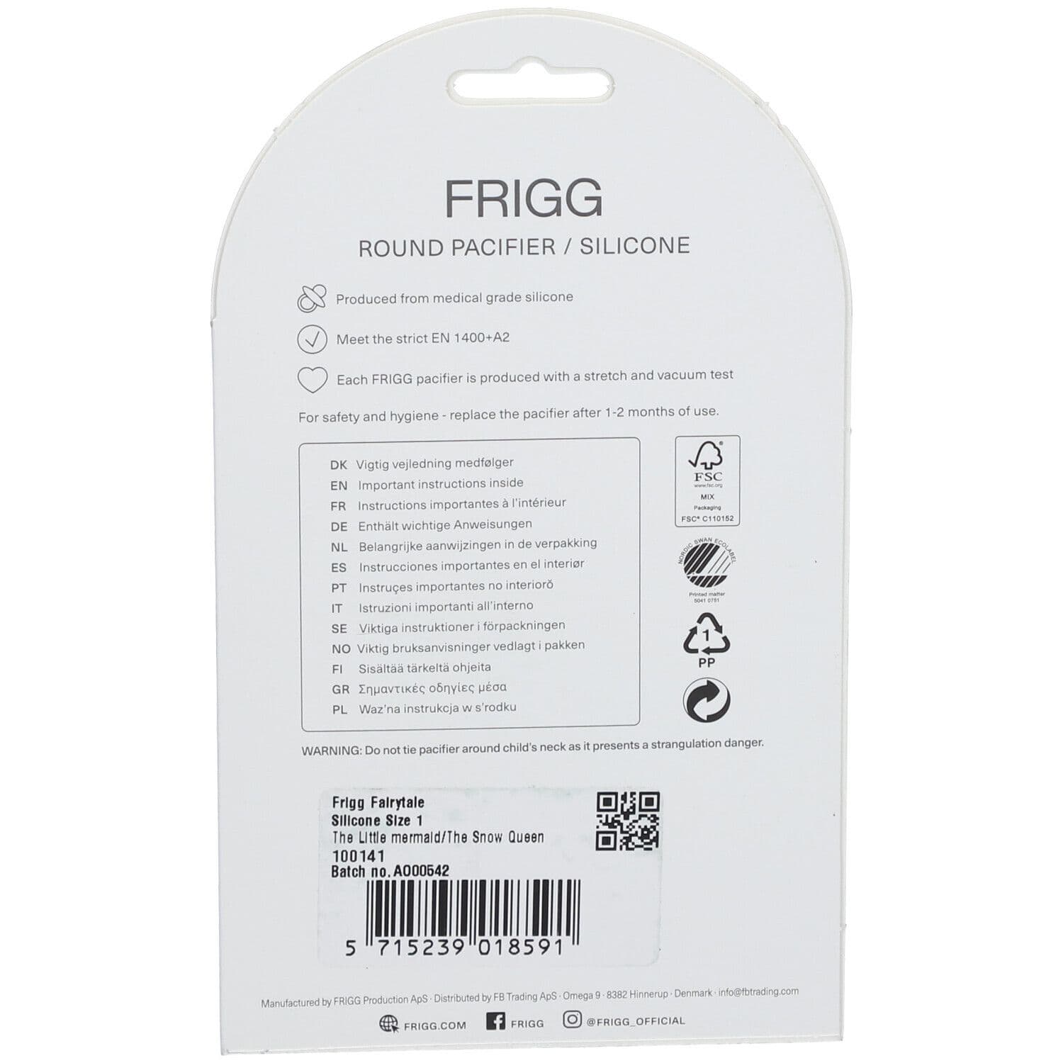 FRIGG Silicoon Sucette Fairy Mermaid - Snow Queen 2 pc(s) Tétine(S) view 2