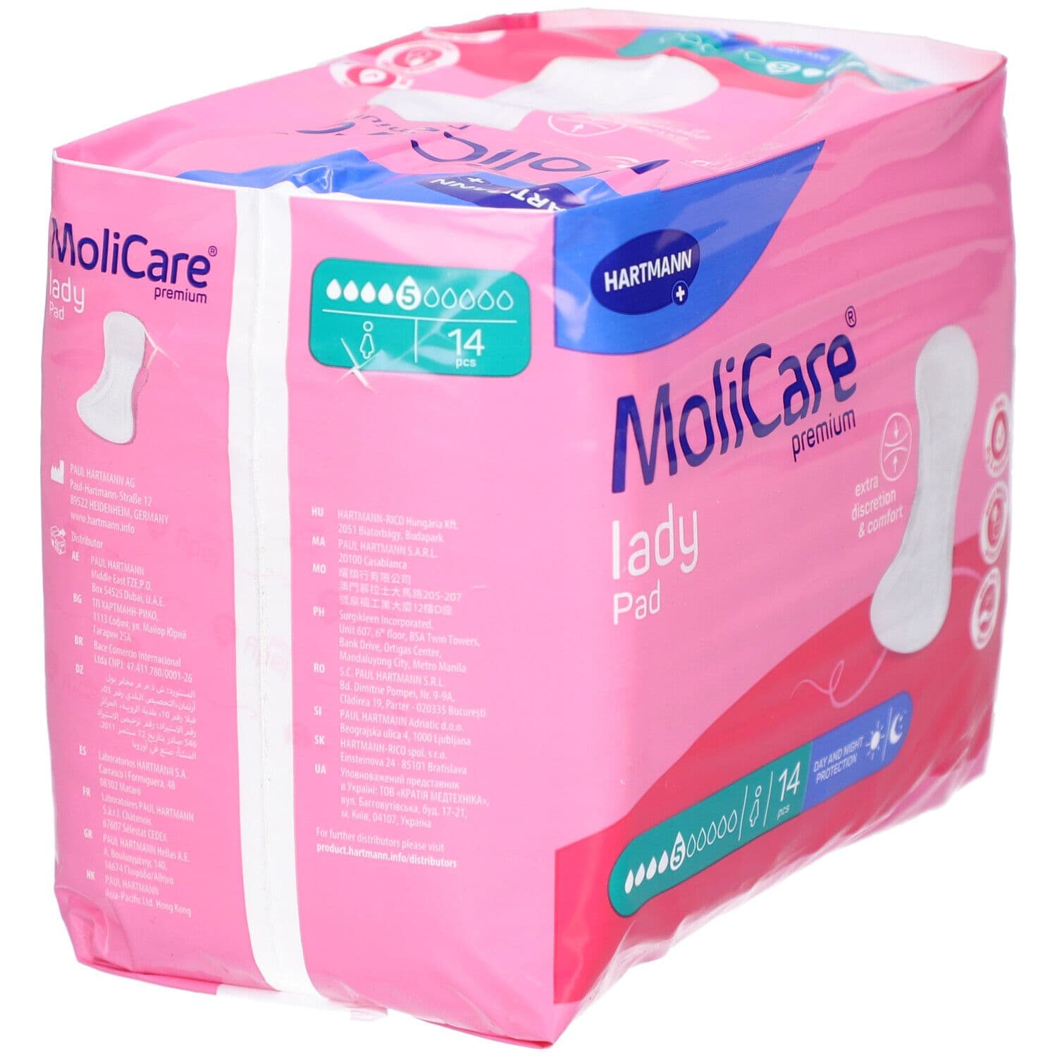 Hartmann Molicare Premium Lady Pad 5 gouttes 43x16cm 14 14 pc(s) Bandage(S) view 2