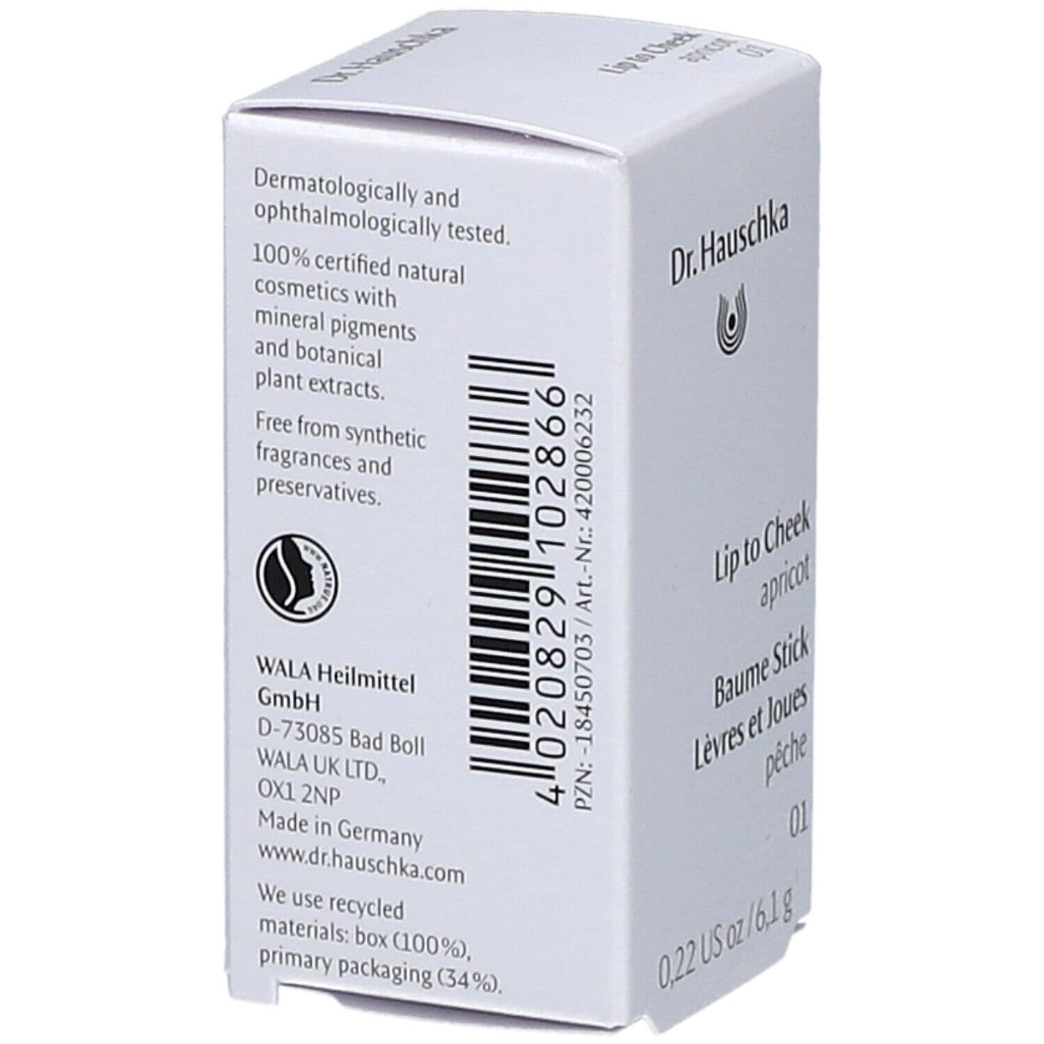 Dr. Hauschka Lip To Cheek 01 Abricot 6,1 g Soin(S)S Des Lèvres view 2