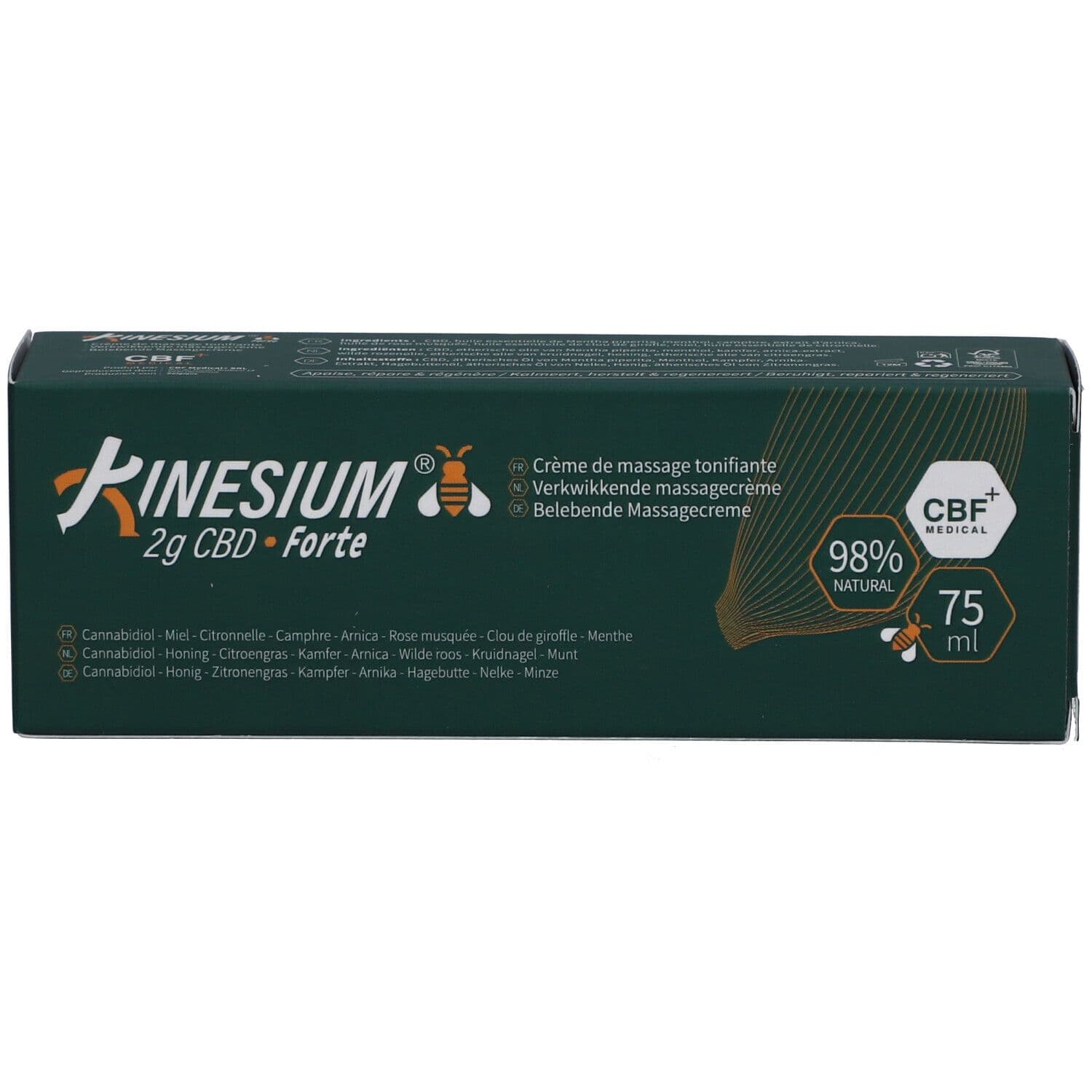Kinesium - Crème de massage au CBD Forte 75 ml Crème view 2