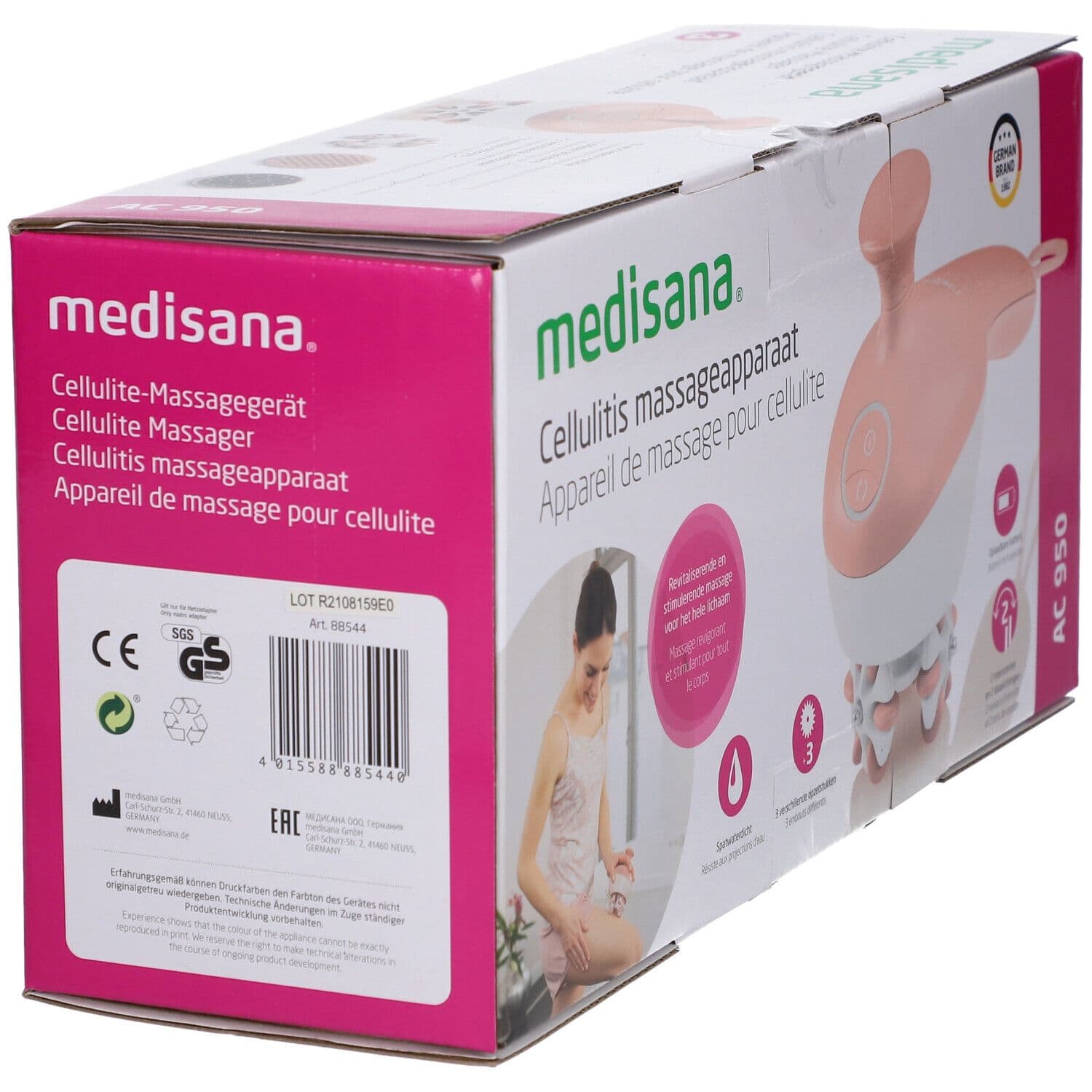 Medisana AC950 Appareil de Massage Anti-Cellulite avec Accessoire 1 pc(s) Autre view 2