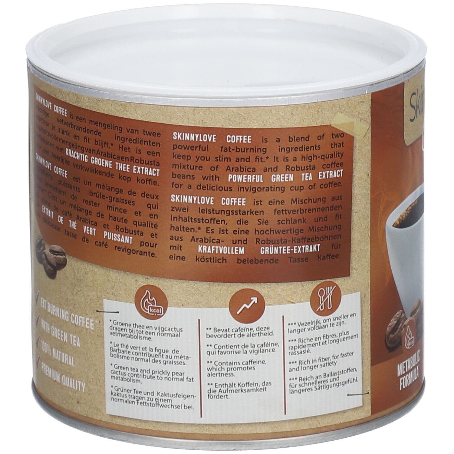 SkinnyLove Double Fat Burner Coffee 175 g Poudre view 2