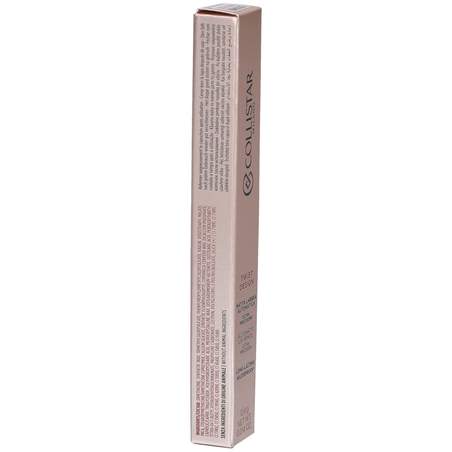 Collistar Twist Design Lip Pencil Warm Mauve – Crayon à lèvres 0,4 g Maquillage view 2