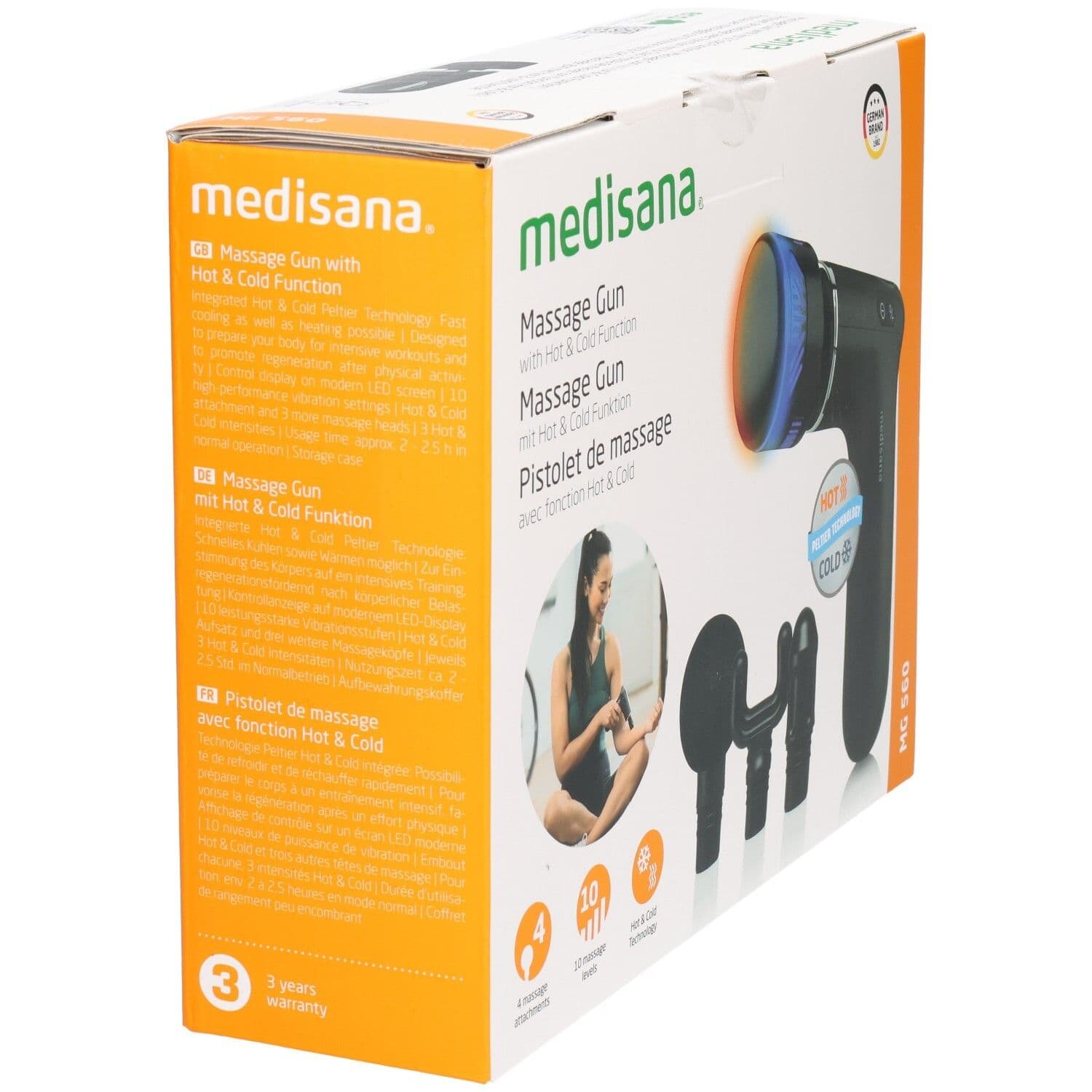 medisana MG 560 Pistolet de massage Hot & Cold 1 pc(s) Appareil view 2