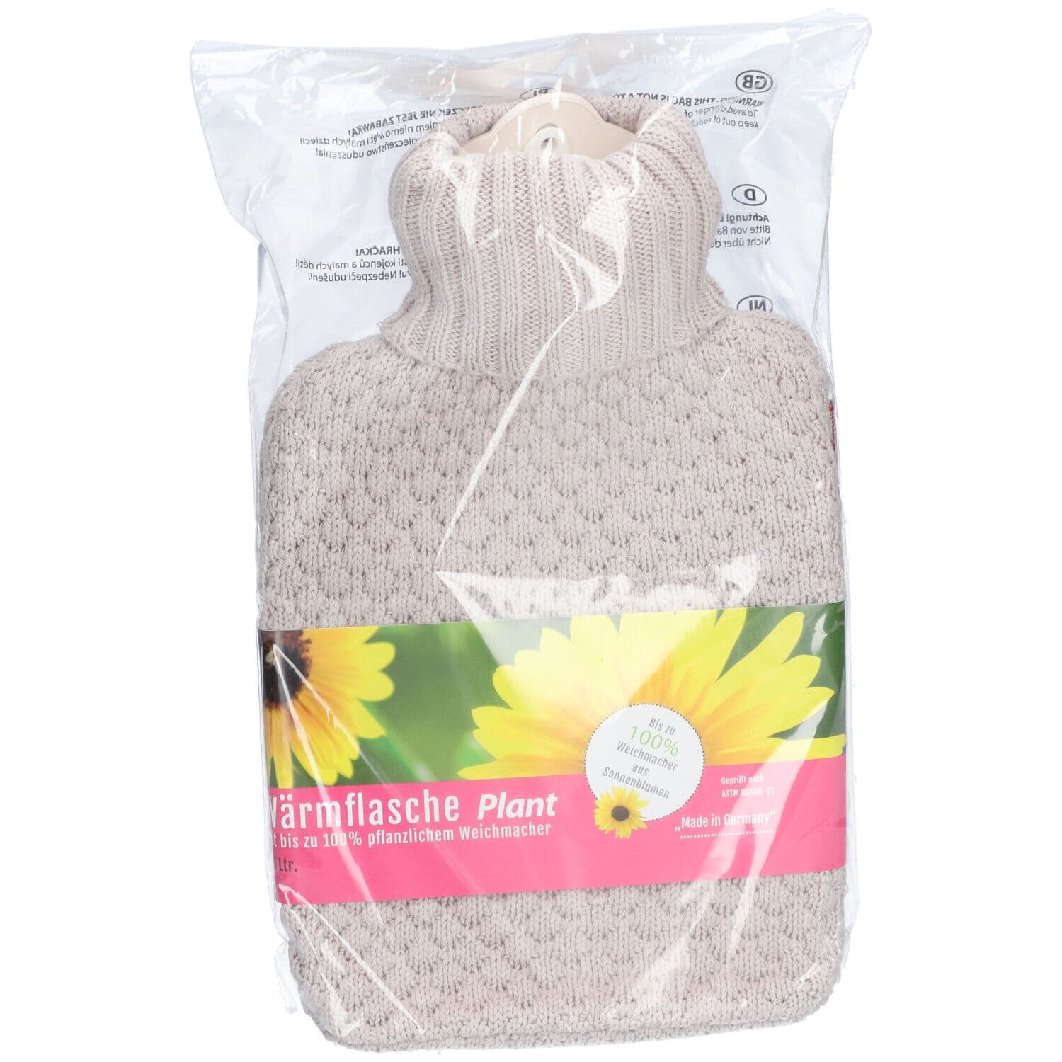 FROSCH Bouillotte PVC 1,8L Coton bio Sable 1 pc(s) Accessoire(S) view 2