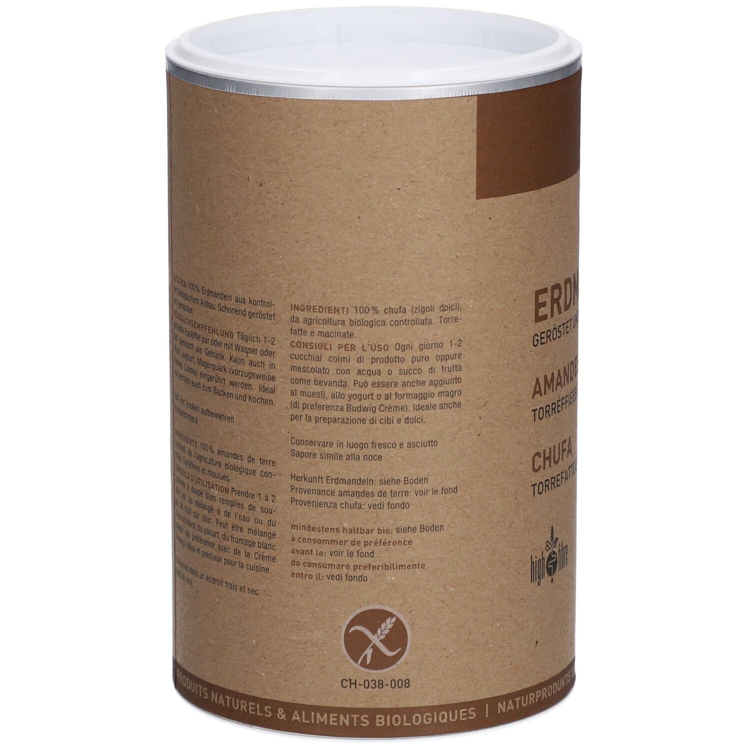 NATURKRAFTWERKE Amandes de terre grillées & moulues bio 400 g Poudre view 2