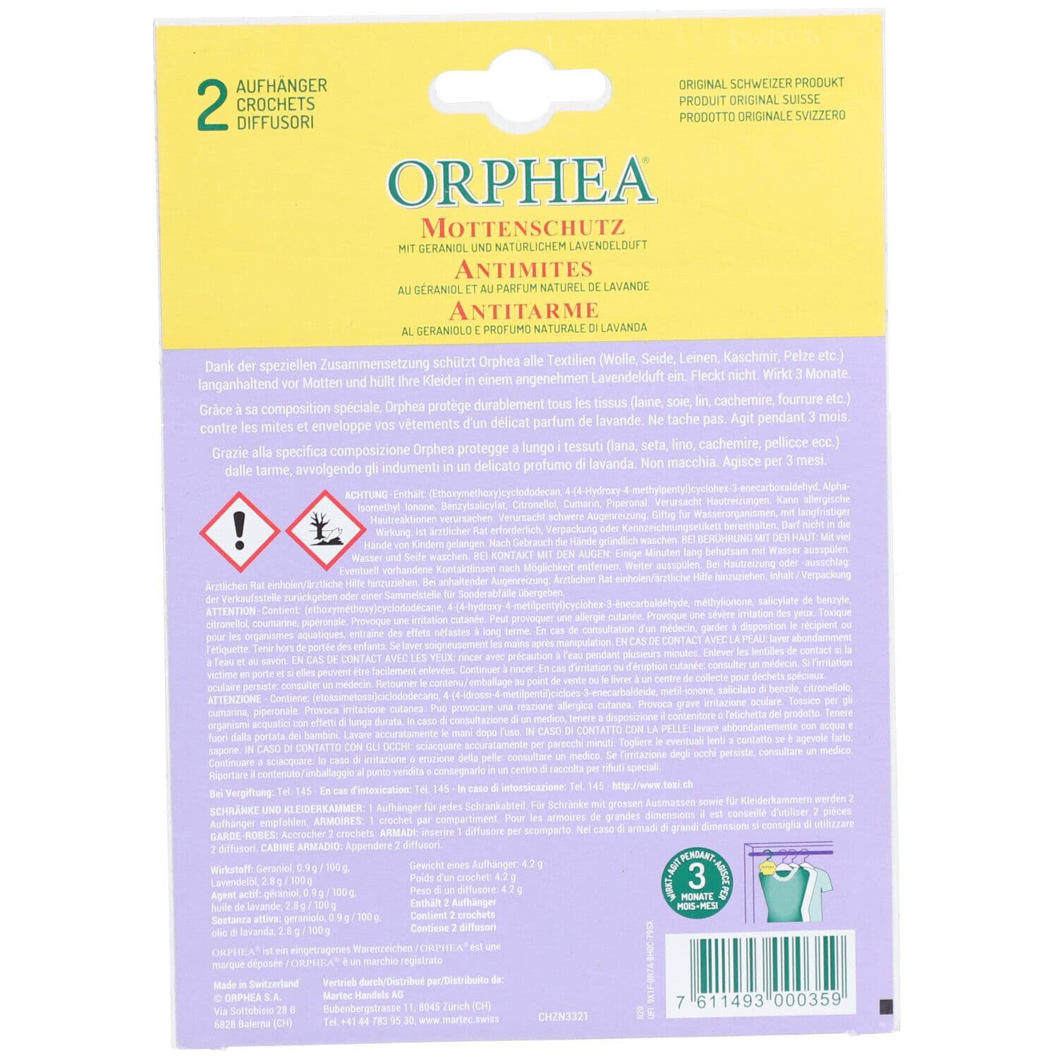 ORPHEA Antimites pour Grandes armoires à la lavande 2 pc(s) Autre view 2