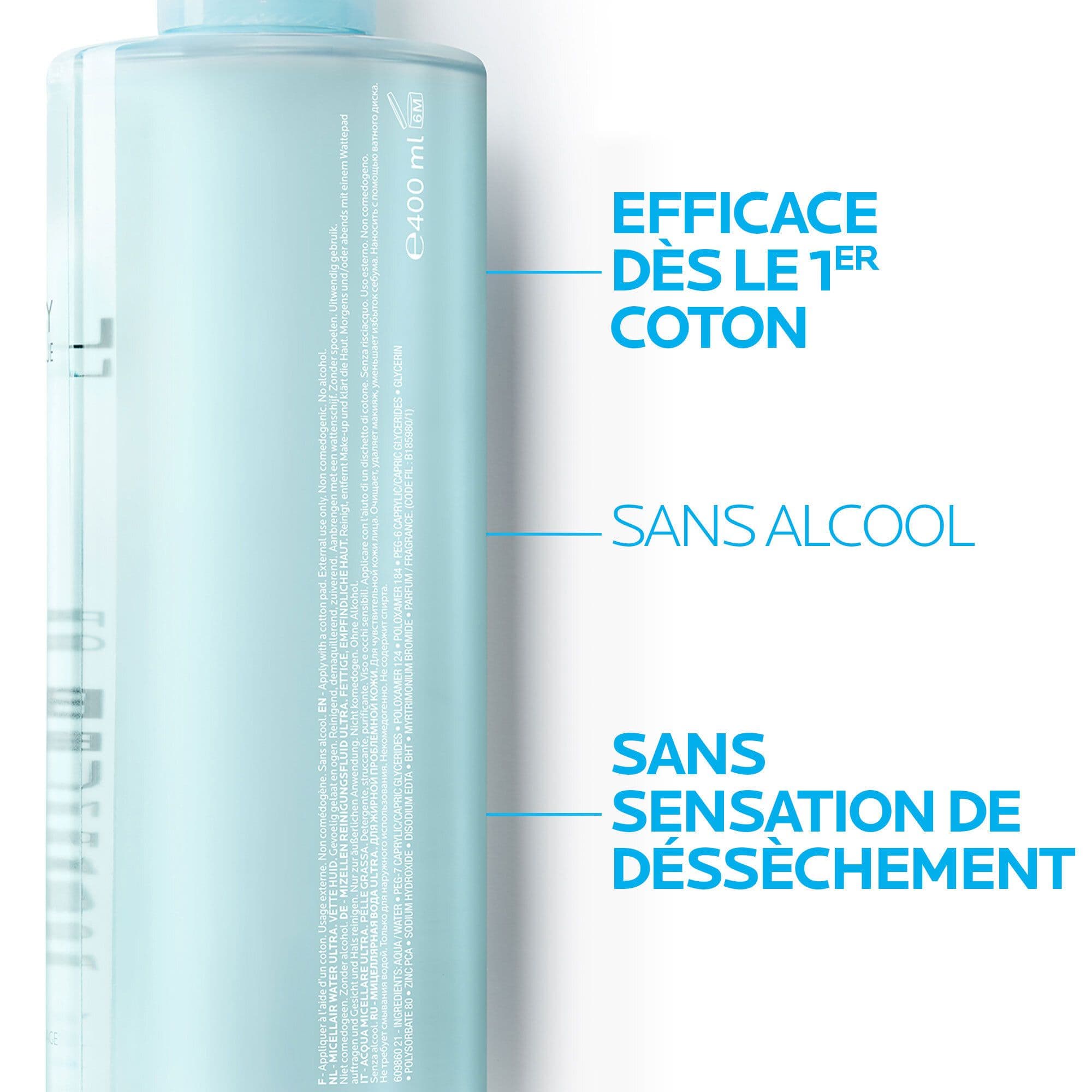 Effaclar Eau Micellaire Purifiante 400ml 400 ml Eau Pour Le Visage view 2