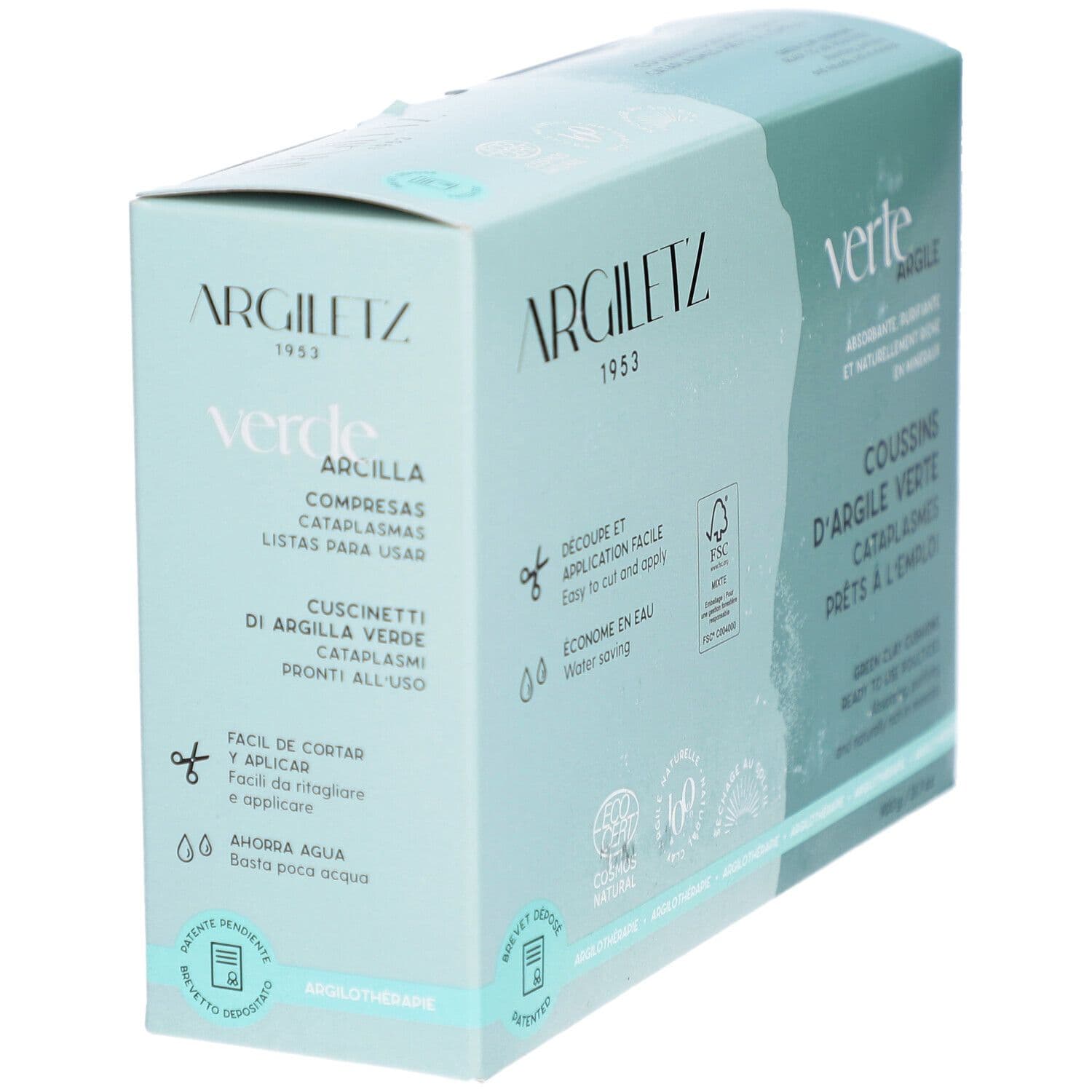 Argiletz Coussins d'Argile verte 900 g Oreiller view 2