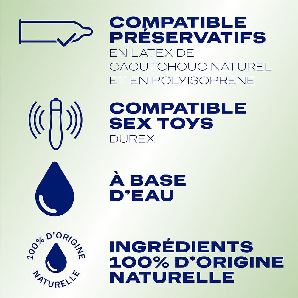 Durex Gel Lubrifiant 100% d'origine Naturelle - Formule Originale - 100ml 100 ml Lubrifiant(S) view 2