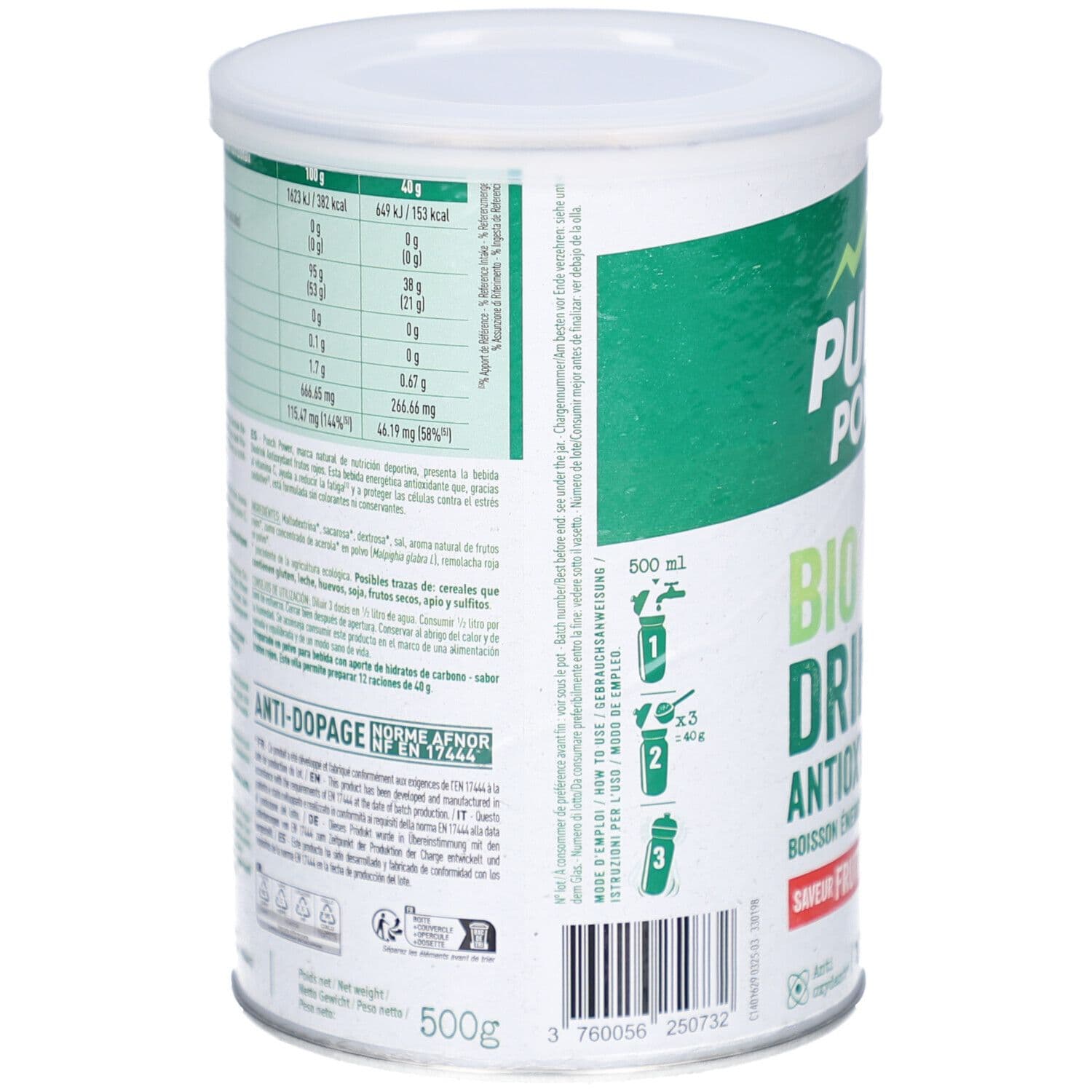 PUNCH POWER Biodrink Antioxydant BIO Fruits Rouges 500 g Poudre view 2