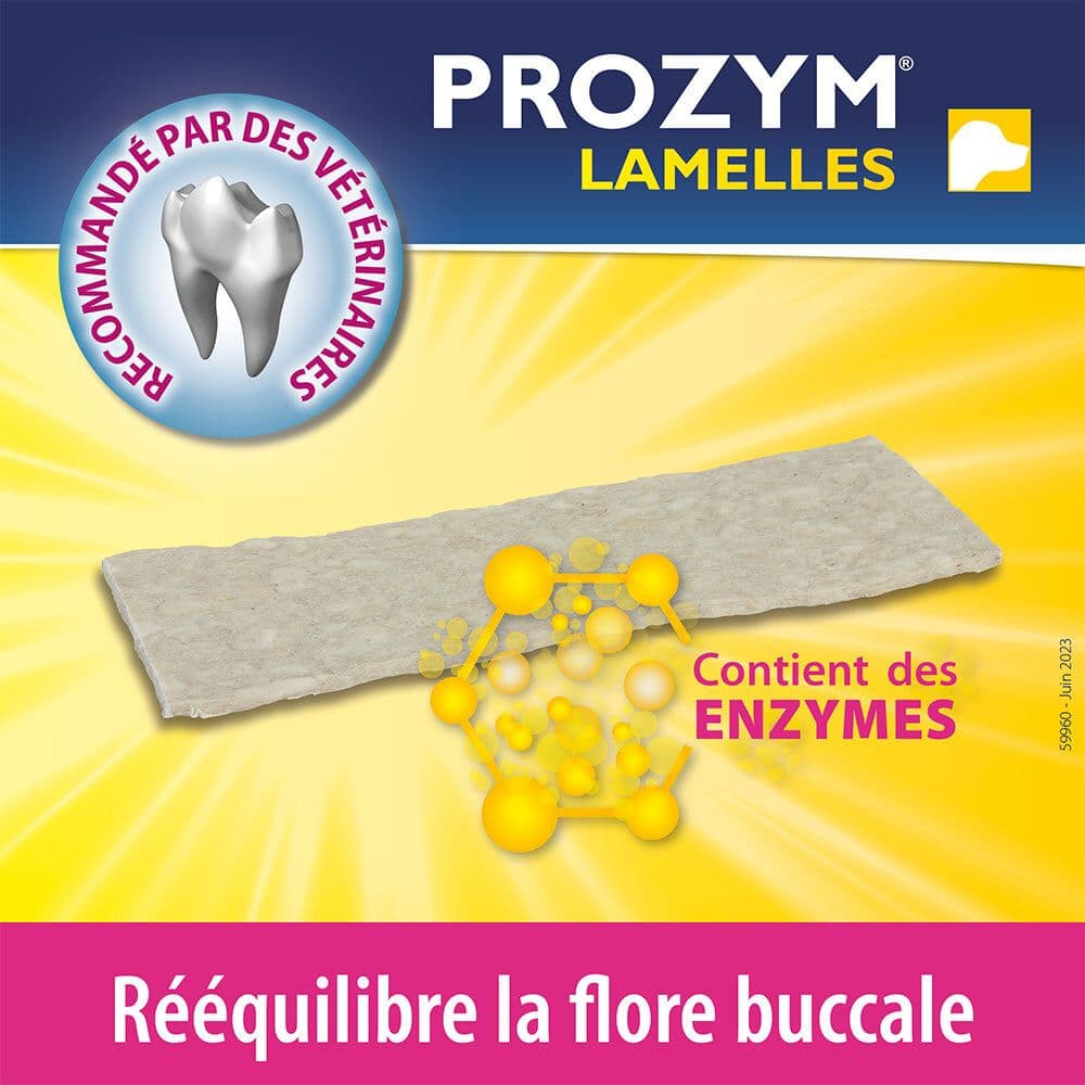 PROZYM Lamelles pour Chiens - Soin Dentaire à mâcher - N°1 chez Les vétérinaires - Haleine fraîche - Anti-tartre - Anti-Plaque - Gencives view 2