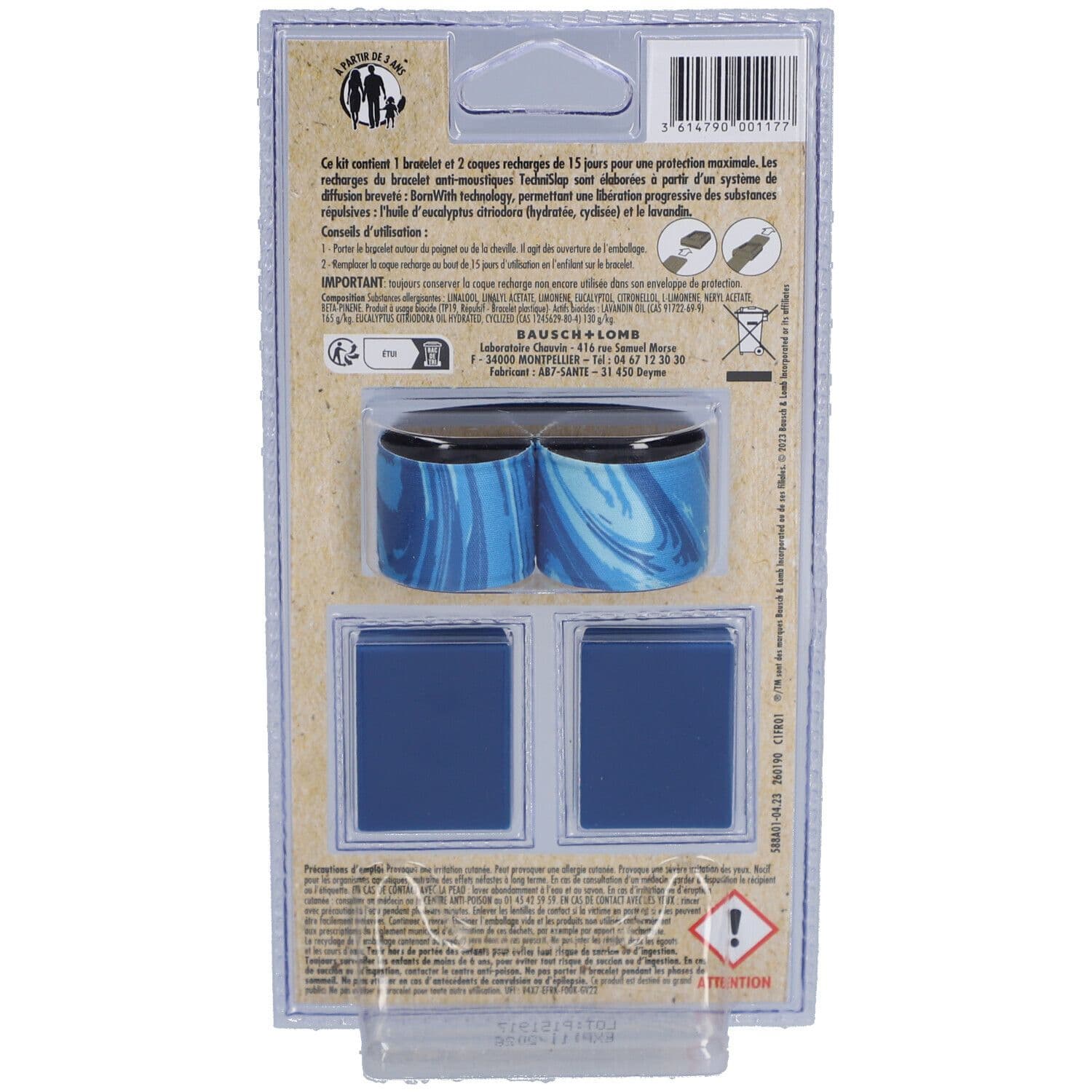 CINQ SUR CINQ Bracelet Anti-Moustiques Motif Bleu 1 pc(s) Bracelet view 2