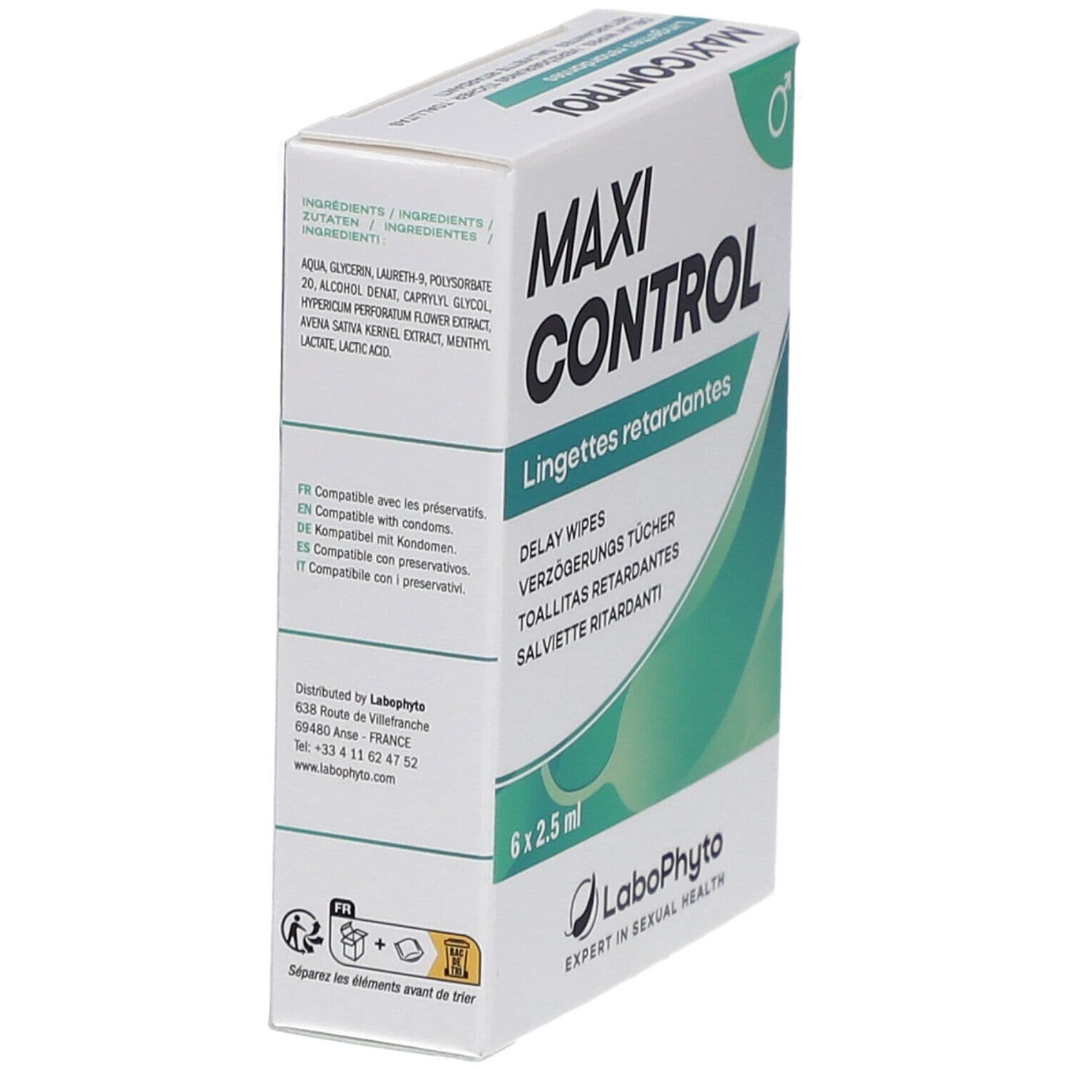 Labophyto Maxi Control Lingettes Retardantes 15 ml Lingette(S) view 2