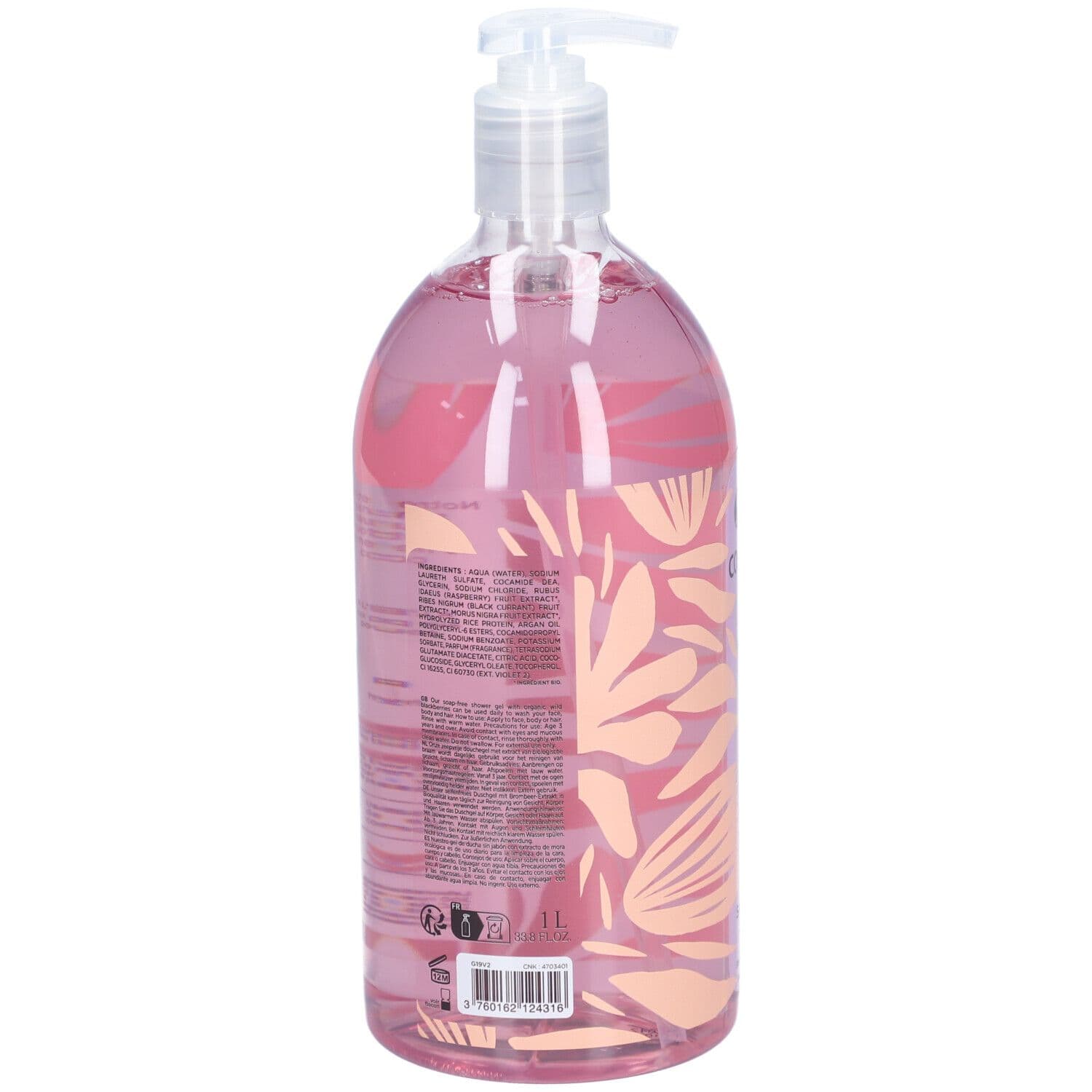 MKL Cosm'éthik 1L - Gel Douche Surgras - Mûre sauvage 1000 ml Gel Douche view 2