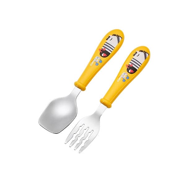 Coffret couverts pour enfants en inox jaune Cuitisan