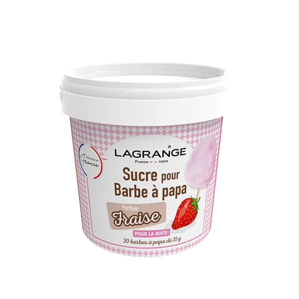Sucre à barbe à papa Fraise 500 g  380007 Lagrange