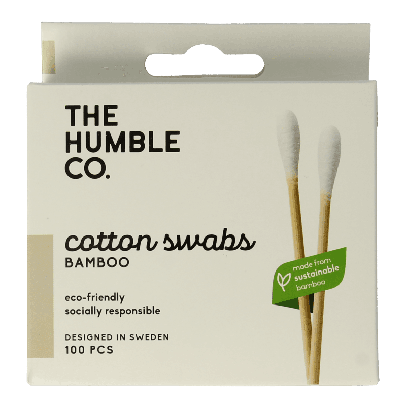 The Humble Co Cotons-tiges en bambou blancs 100 pièces