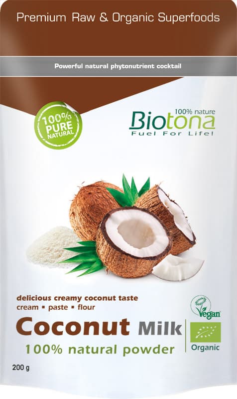 Biotona Lait de coco en poudre bio 200 grammes