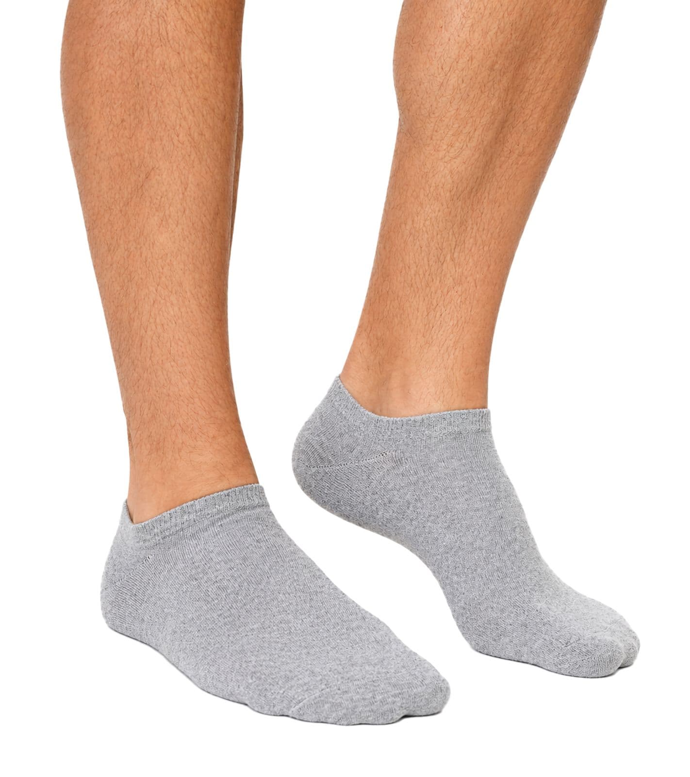 Lot de 30 paires de chaussettes unisexes en coton écoresponsables, chaussettes simples pour baskets, chaussettes basses, gris/blanc/gris clair/bleu view 2