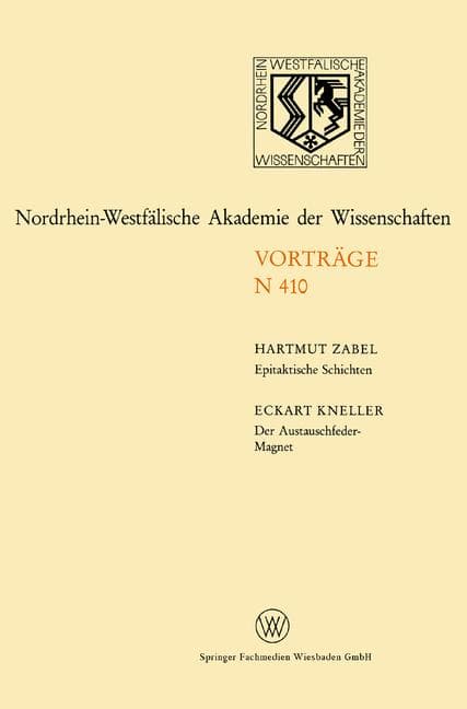 Epitaktische Schichten: Neue Strukturen und Phasenübergänge. Der Austauschfeder-Magnet: Ein neus Mat