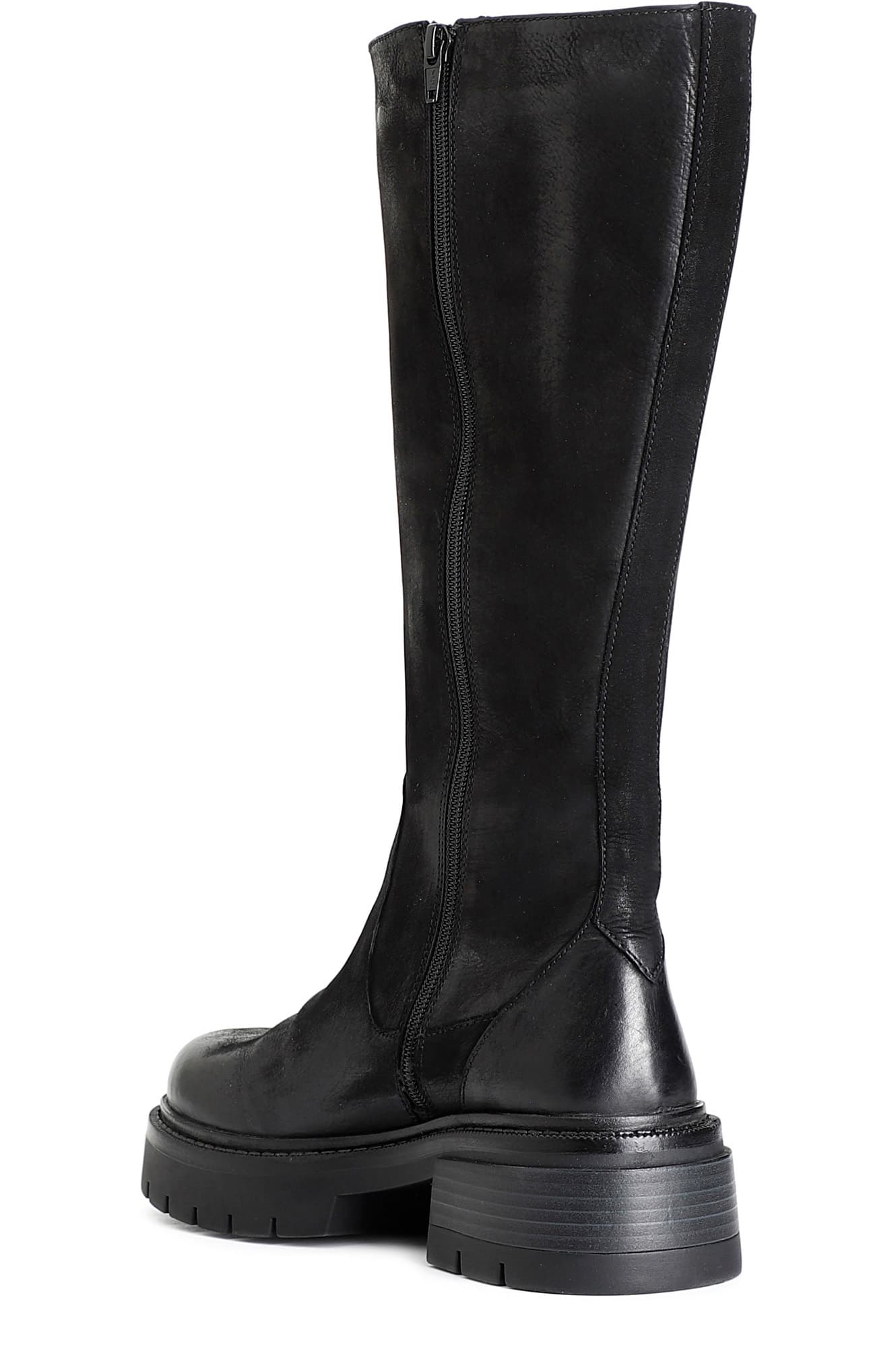 botte en nubuck à zip maxi black 41 view 2