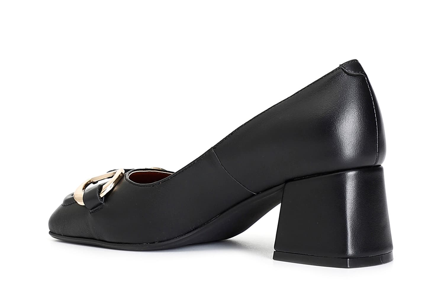 escarpin en cuir avec bride de talon de 60 mm black 39 view 2