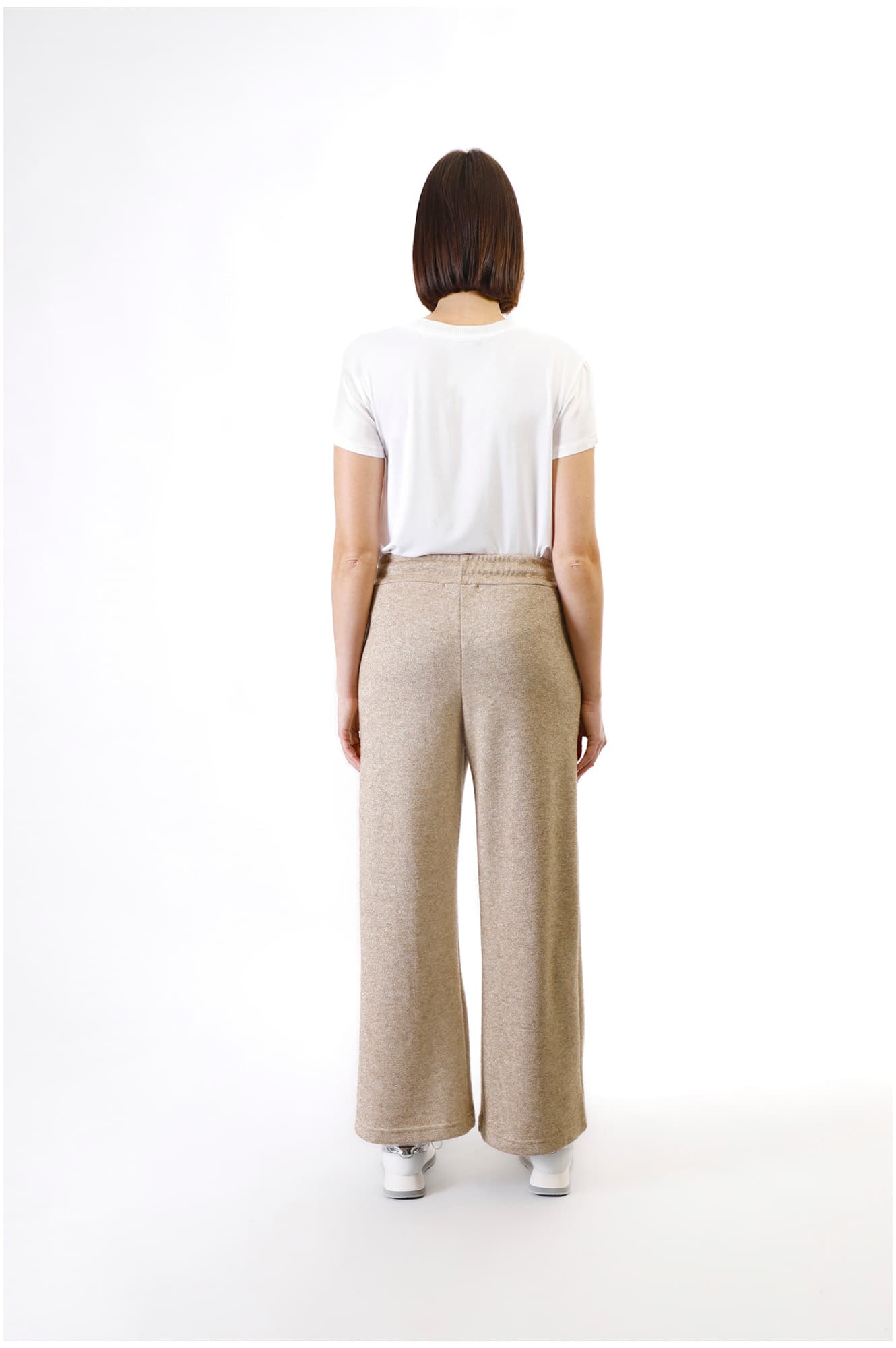 pantalon palazzo au toucher chaud gold xl view 2