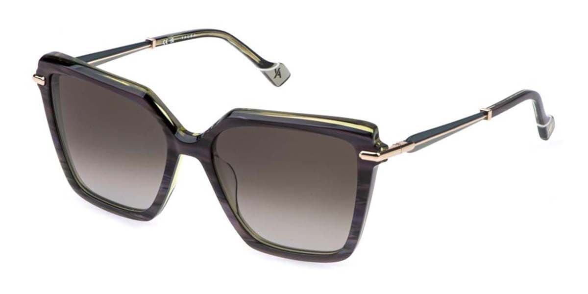 Yalea SYA195 BRANCA 06Y5 56 Lunettes De Soleil Femme Vertes