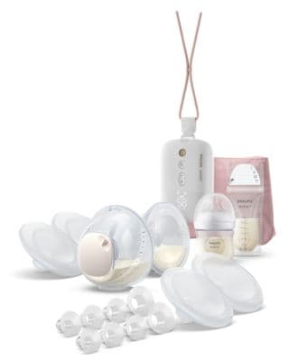 Philips Hands-free - Kit de démarrage tire-lait électrique double - SCD553/11