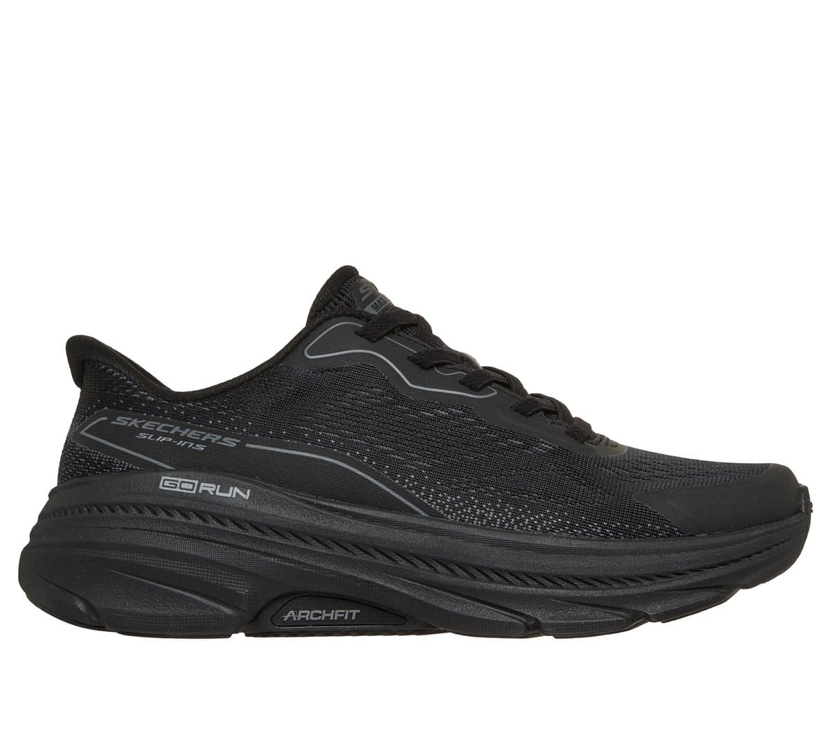 Skechers Slip-ins: Max Cushioning Arch Fit 2.0 - Azusah Moyen Width en Noir, Pointure 35, Vegan, Lavable en machine