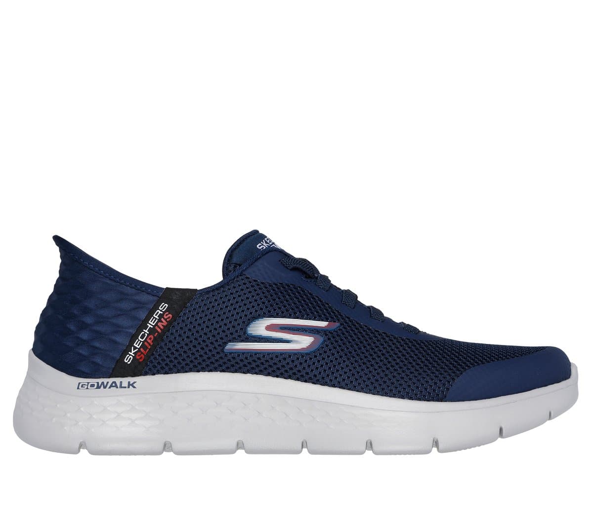 Skechers Slip-ins: GO WALK Flex - Hands Up Chaussures Moyen Width en Bleu Marine, Pointure 39.5, Vegan, Lavable en machine