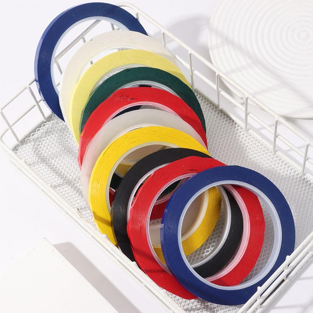 1 Rouleau 3/5/8mm Largeur Ruban de Positionnement de Bureau Multicolore Imperméable Isolation Sans Traces Ruban de Marquage Ligne de Grille de Dessin