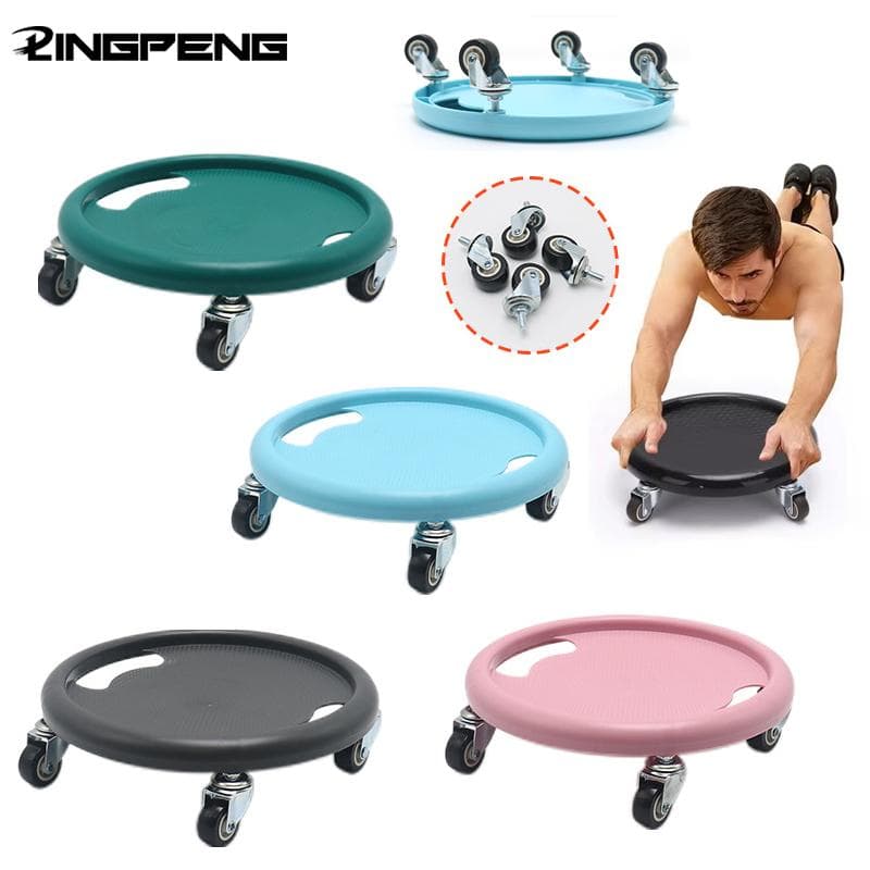 Disque Abdominal Accessoires de Skateboard Plaque à Roulettes Roue Entraînement Gym Abdominaux Ventre Exercice Fitness Acier Inoxydable Muscle