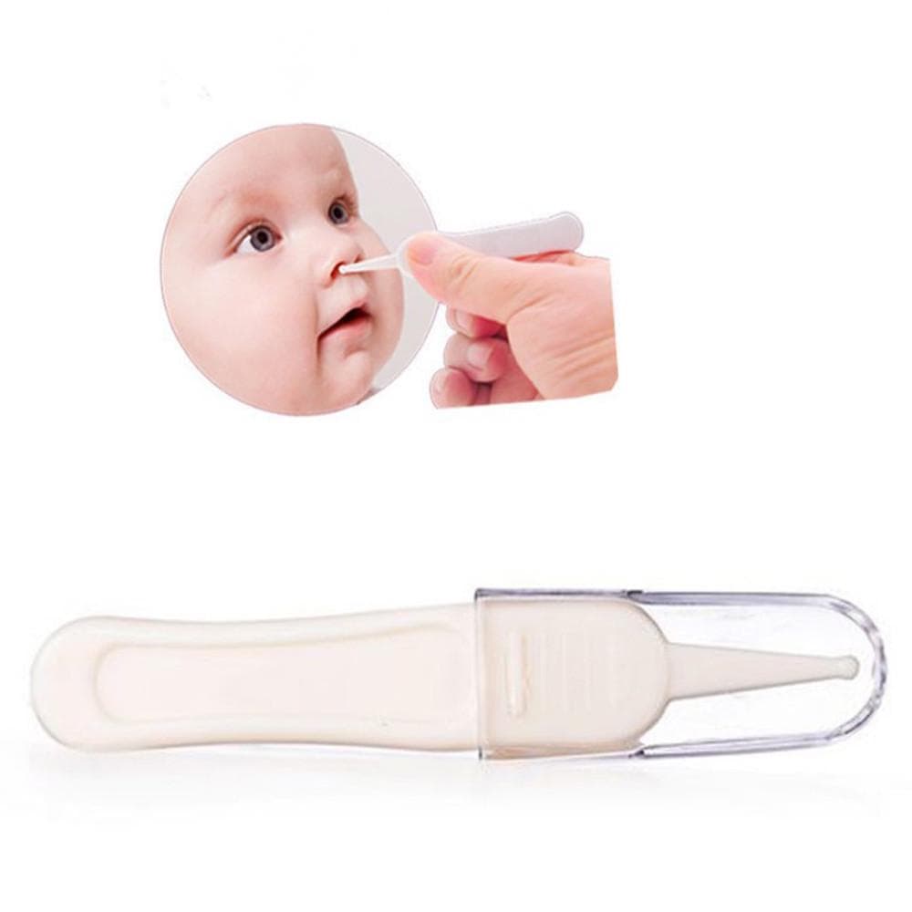 Clip à crottes de nez pour bébé nourrisson Nombril Plastique Nettoyer Pince à épiler Pinces Pincet sécurité Forceps Nettoyage Pince à épiler