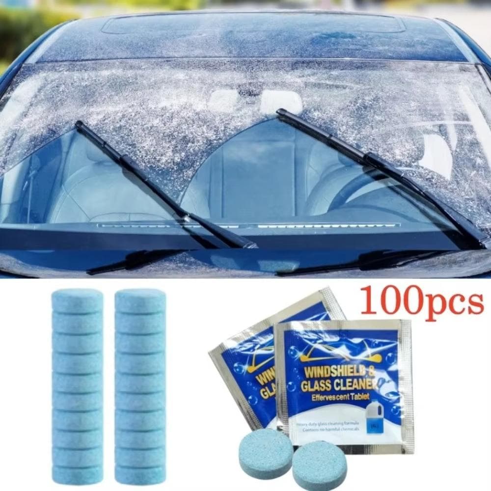 Nettoyant solide pour pare-brise de voiture, tablette effervescente, essuie-glace automobile, nettoyage solide, comprimés concentrés, détergent