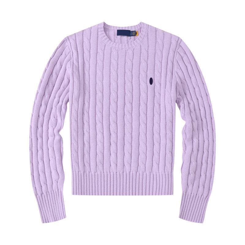 Le même style de pull à col rond et manches longues en laine Paul à carreaux pour couples, offrant chaleur et étant tricoté épais. cm