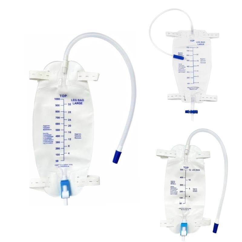 Sac de Jambe pour Drainage d'Urine Efficace Prévenant les Fuites et le Reflux pour une Utilisation Sécurisée la Nuit et lors d'Activités