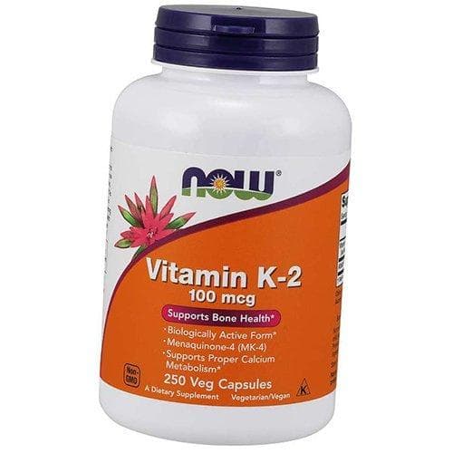 Vitamine K2, Vitamine K-2 100, Now Foods 250 capsules végétales (36128207)