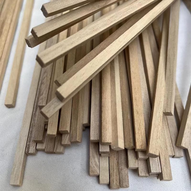 Bande de Bois Plate en Paulownia 1000 mm x 20 mm pour Bricolage & Maquettes Architecturales
