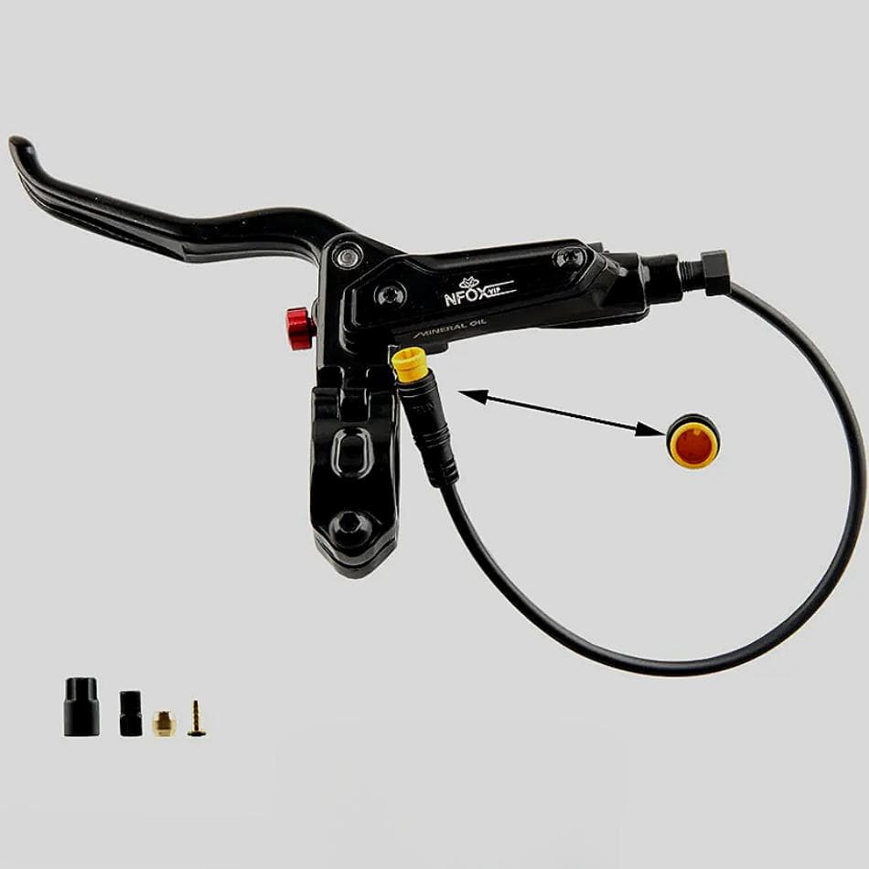Poignée de frein avec coupure d'alimentation 3 broches pour vélo électrique, moteur Hall de vélo électrique, freins hydrauliques, vélos,